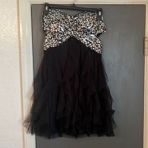Short black dress tulle skirt, Joel top size 3 from Blondie night